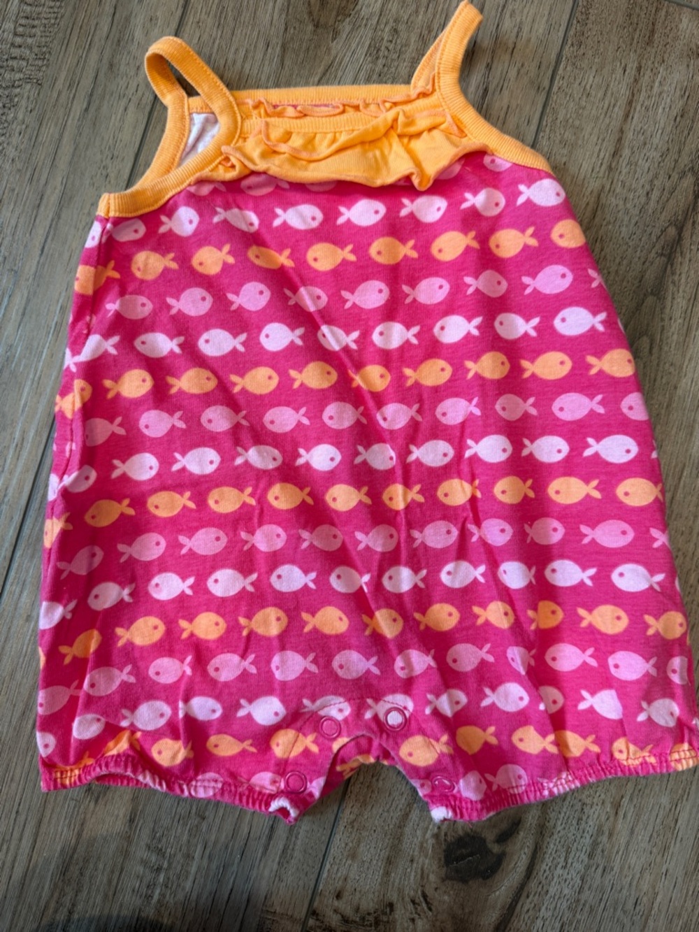Circo Pink & Orange Fish Romper